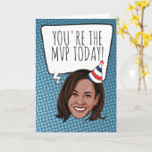 Kamala Harris Birthday: Je bent de MVP Vandaag Kaart (Gele Bloem)