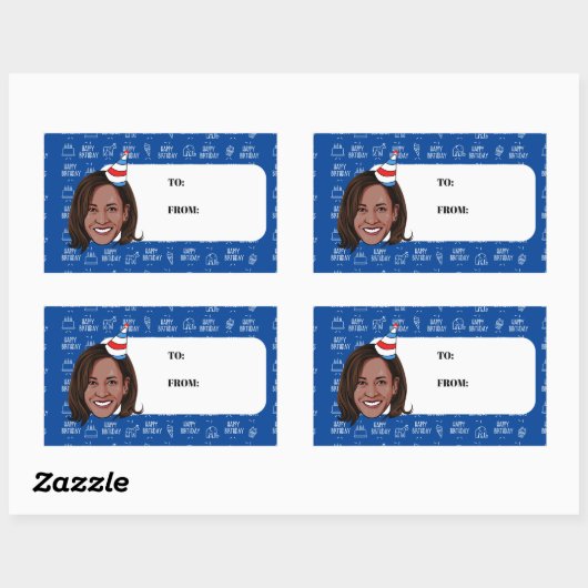 KAMALA HARRIS Birthday Rechthoekige Sticker (Vel)