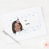Kamala Harris Birthday Rechthoekige Sticker (Envelop)