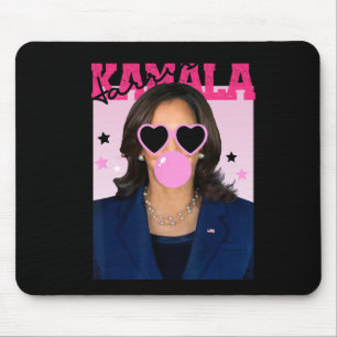 Kamala Harris Blowing Bubble Gum Pink Sungles Kama Muismat
