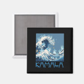 Kamala Harris Blue Cats Wave - grappig voor katten Magneet (Voorkant / Achterkant)