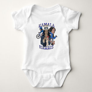 Kamala Harris Bootleg Rap Stijl Verkiezing Romper