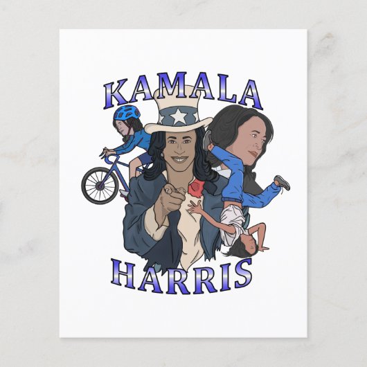 Kamala Harris Bootleg Rap Stijl Verkiezingen Flyer (Voorkant)