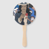 Kamala Harris Bootleg Rap Stijl Verkiezingen Handwaaier (Achterkant)