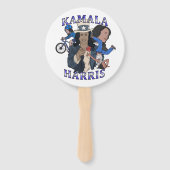 Kamala Harris Bootleg Rap Stijl Verkiezingen Handwaaier (Achterkant)