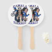 Kamala Harris Bootleg Rap Stijl Verkiezingen Handwaaier (Voorkant en achterkant)