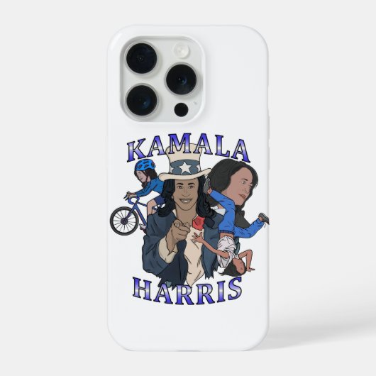 Kamala Harris Bootleg Rap Stijl Verkiezingen iPhone Hoesje (Achterkant)