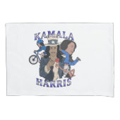 Kamala Harris Bootleg Rap Stijl Verkiezingen Kussensloop (Voorkant)
