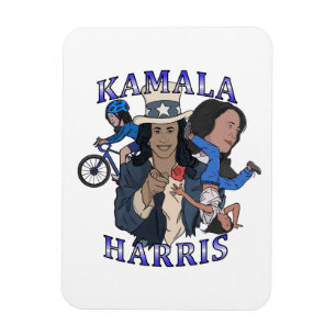 Kamala Harris Bootleg Rap Stijl Verkiezingen Magneet