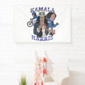 Kamala Harris Bootleg Rap Stijl Verkiezingen Spandoek (Insitu)