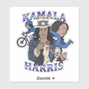 Kamala Harris Bootleg Rap Stijl Verkiezingen Sticker