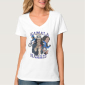 Kamala Harris Bootleg Rap Stijl Verkiezingen T-shirt (Voorkant)