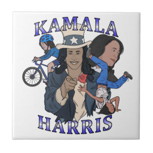 Kamala Harris Bootleg Rap Stijl Verkiezingen Tegeltje