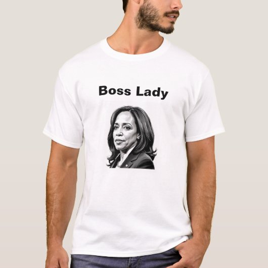 Kamala Harris - Boss Lady T-shirt (Voorkant)