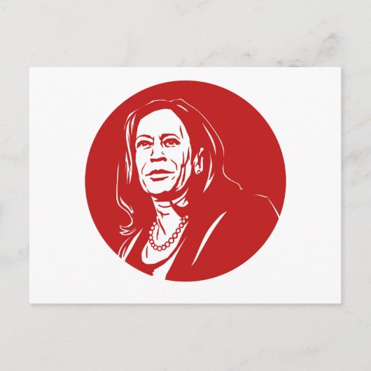Kamala Harris Briefkaart (Voorkant)