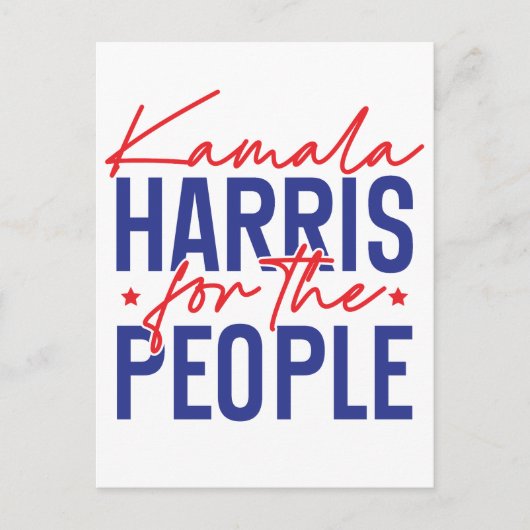 Kamala Harris Briefkaart (Voorkant)