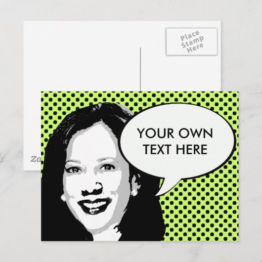 Kamala Harris Briefkaart (Voorkant / Achterkant)