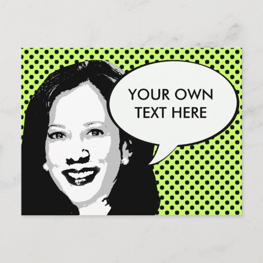 Kamala Harris Briefkaart (Voorkant)