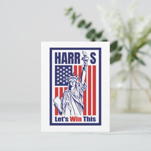 Kamala Harris Briefkaart (Staand voorkant)