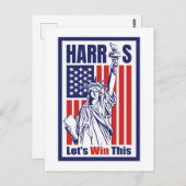 Kamala Harris Briefkaart (Voorkant / Achterkant)