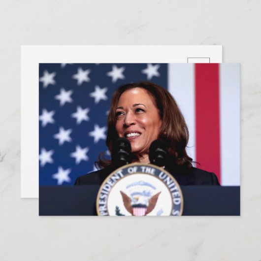 Kamala Harris Briefkaart (Voorkant / Achterkant)
