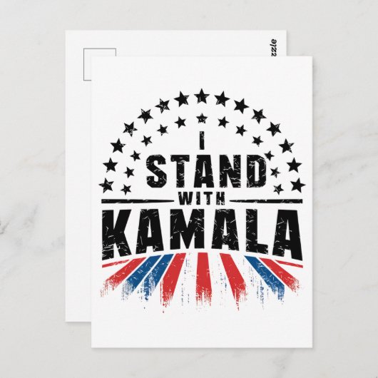 Kamala Harris Briefkaart (Voorkant / Achterkant)