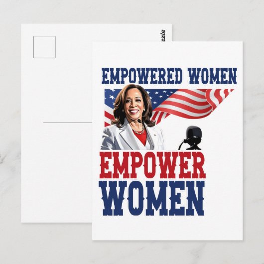 Kamala Harris Briefkaart (Voorkant / Achterkant)