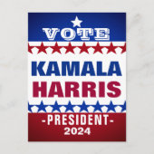 Kamala Harris Briefkaart (Voorkant)