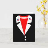 Kamala Harris broekpak kostuum feest vrouwelijke p Kaart (Gele Bloem)