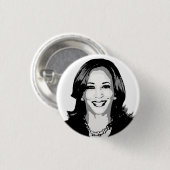 Kamala Harris Bust Ronde Button 3,2 Cm (Voorkant /achterkant)