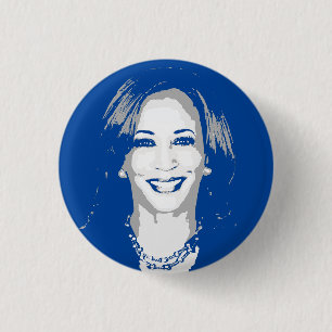 Kamala Harris Bust Ronde Button 3,2 Cm