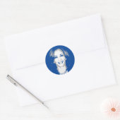 Kamala Harris Bust Ronde Sticker (Envelop)