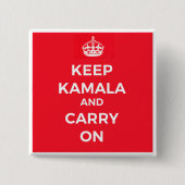Kamala Harris Button Blijf kalm (Voorkant)