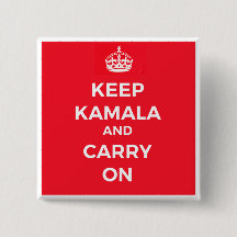 Kamala Harris Button Blijf kalm