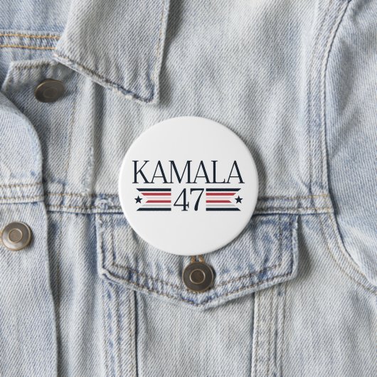 Kamala Harris Campaign Button President 2024 (In situ)