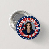 Kamala Harris Campaign Ronde Button 3,2 Cm (Voorkant /achterkant)