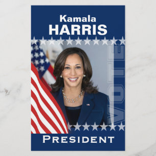 Kamala Harris Campaign Sjabloon Flyer