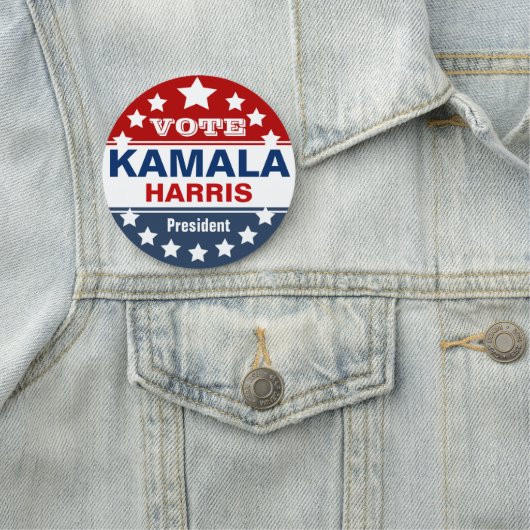 Kamala Harris Campaign Sjabloon Naamplaatje (In situ)