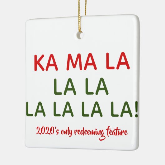 Kamala (Harris) Carol Ceramic Ornament (Links)