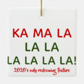 Kamala (Harris) Carol Ceramic Ornament (Achterkant)