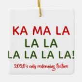 Kamala (Harris) Carol Ceramic Ornament (Voorkant)