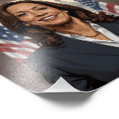 Kamala Harris Cartoon Foto Afdruk (Hoek)