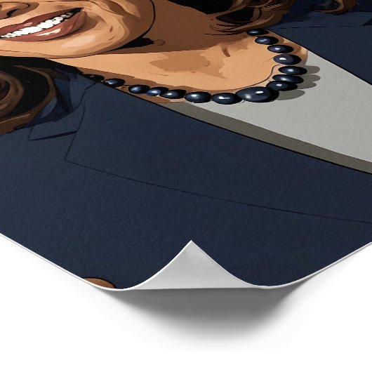 Kamala Harris Cartoon Poster (Hoek)