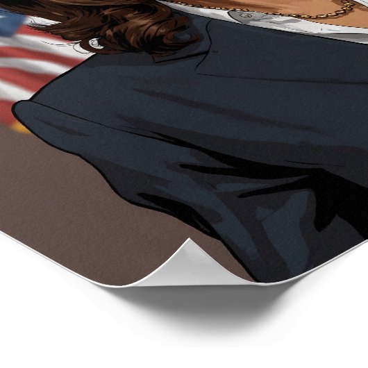 Kamala Harris Cartoon Poster (Hoek)