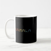 Kamala Harris Cat belettering Positief Grappig Koffiemok (Links)