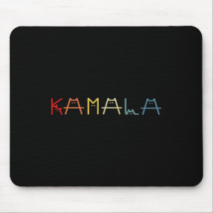 Kamala Harris Cat belettering Positief Grappig Muismat