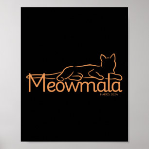 Kamala Harris Cat Dames 2024 Verkiezingen Poster