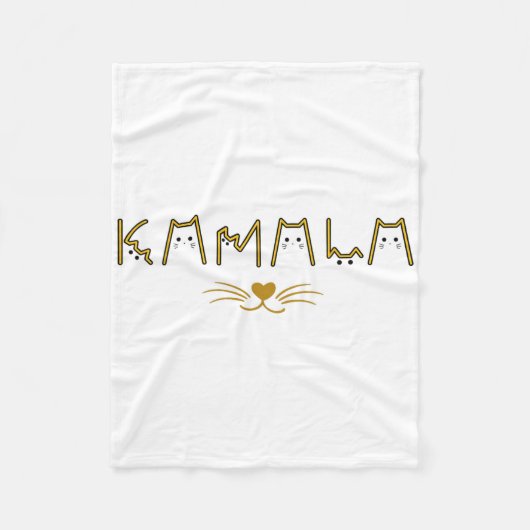 Kamala Harris Cat Dames en Kat Guy Fleece Deken (Voorkant)