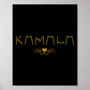 Kamala Harris Cat Dames en Kat Guy Poster