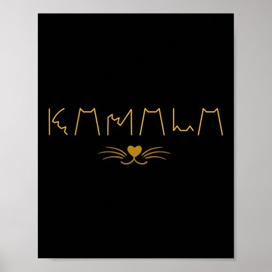 Kamala Harris Cat Dames en Kat Guy Poster (Voorkant)